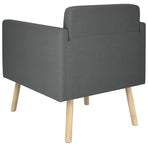 Accent Chair Dark Grey Fabric