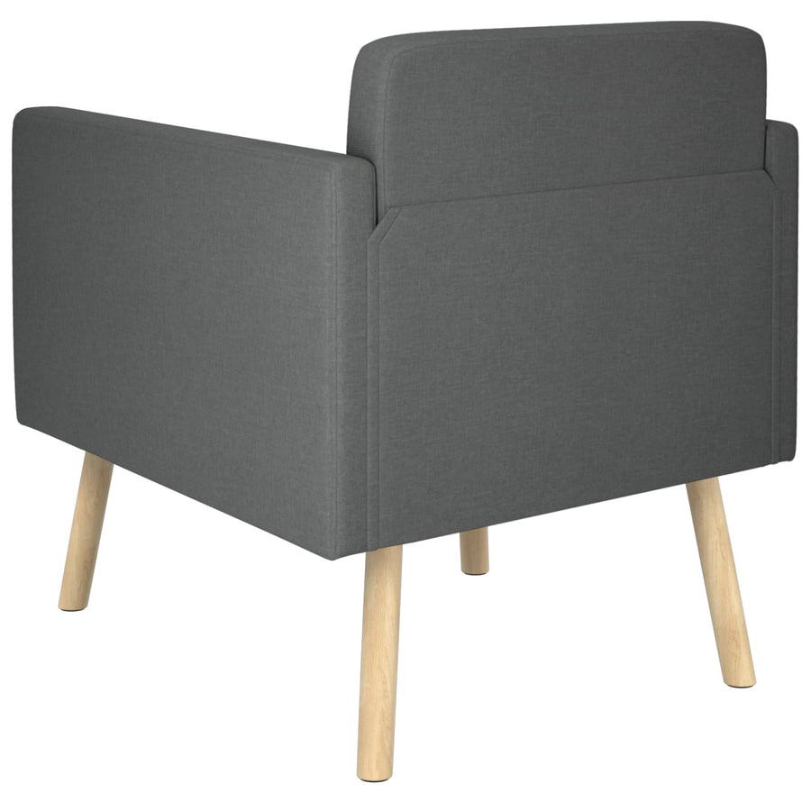 Accent Chair Dark Grey Fabric