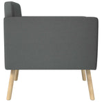 Accent Chair Dark Grey Fabric