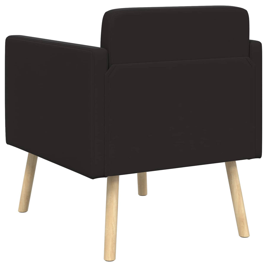 Accent Chair Black Velvet