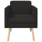 Accent Chair Black Velvet