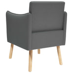 Accent Chair Dark Grey Fabric