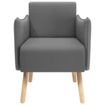Accent Chair Dark Grey Fabric