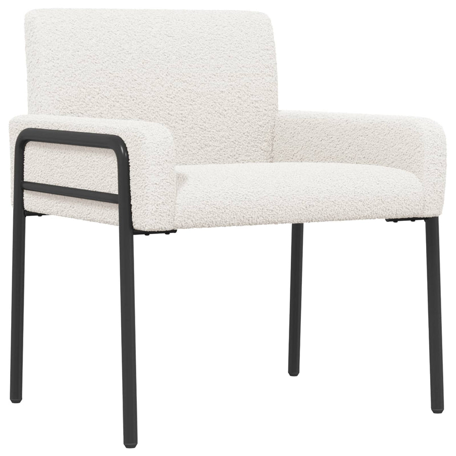 Accent Chair Cream Bouclé