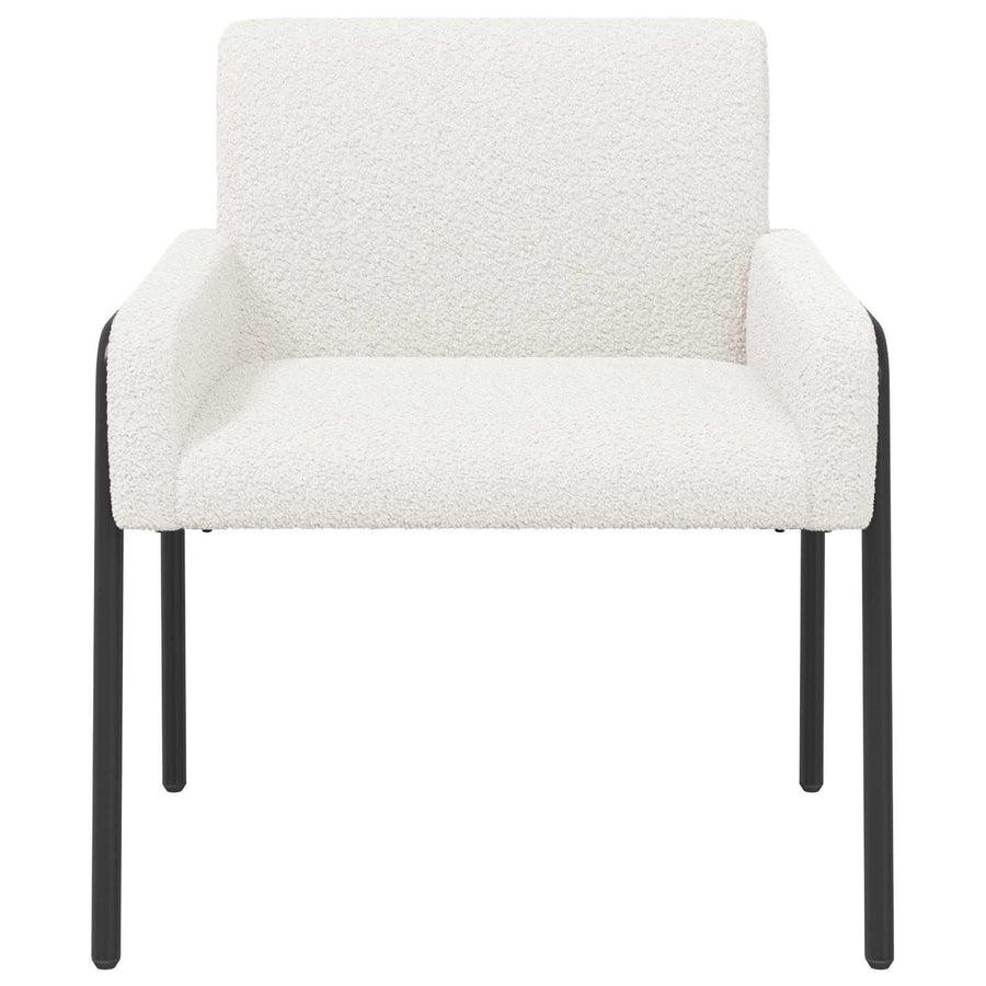 Accent Chair Cream Bouclé