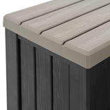 Hot Tub Step with Storage 2-Step Brown and Grey 93 x 57 x 35 cm - Low Angle