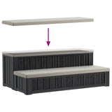 Hot Tub Step with Storage 2-Step Brown and Grey 93 x 57 x 35 cm - Extra Image