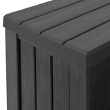 Hot Tub Step with Storage 2-Step Black 93 x 57 x 35 cm PP - Low Angle