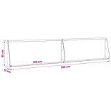 Retaining Wall 2 pcs 100 x 12 x 30 cm Steel Anthracite - Low Angle