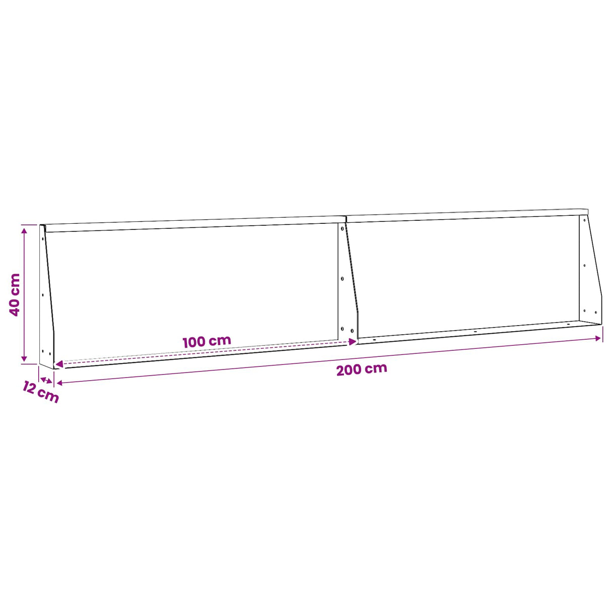 Retaining Wall 2 pcs 100 x 12 x 40 cm Steel Anthracite