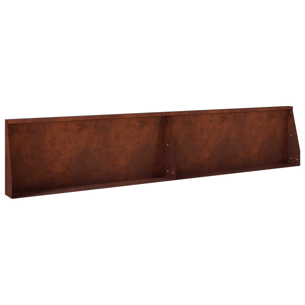 Retaining Wall 2 pcs 100 x 12 x 40 cm Weathering Steel Rusty