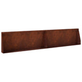 Retaining Wall 2 pcs 100 x 12 x 40 cm Weathering Steel Rusty