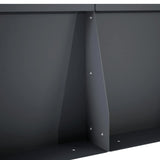 Retaining Wall 2 pcs 100 x 12 x 50 cm Steel Anthracite - Close-Up Angle