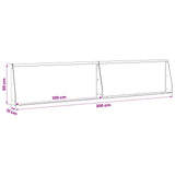Retaining Wall 2 pcs 100 x 12 x 50 cm Steel Anthracite