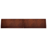 Retaining Wall 2 pcs 100 x 12 x 50 cm Weathering Steel Rusty - Top-Down View