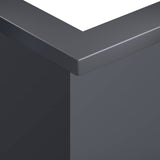 Retaining Wall 50 x 50 x 30 cm Steel Anthracite - 45-Degree Angle
