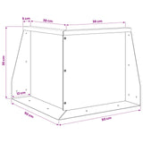 Retaining Wall 50 x 50 x 30 cm Steel Anthracite