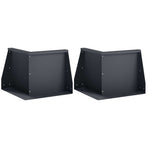 Retaining Wall 2 pcs 50 x 50 x 30 cm Steel Anthracite