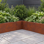 Retaining Wall 50 x 50 x 50 cm Weathering Steel Rusty