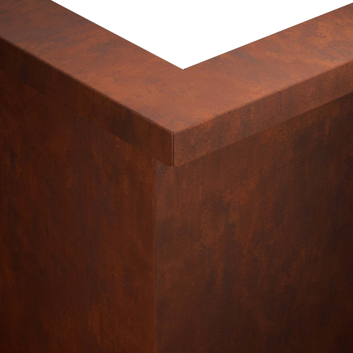 Retaining Wall 50 x 50 x 40 cm Weathering Steel Rusty