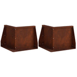 Retaining Wall 2 pcs 50 x 50 x 40 cm Weathering Steel Rusty