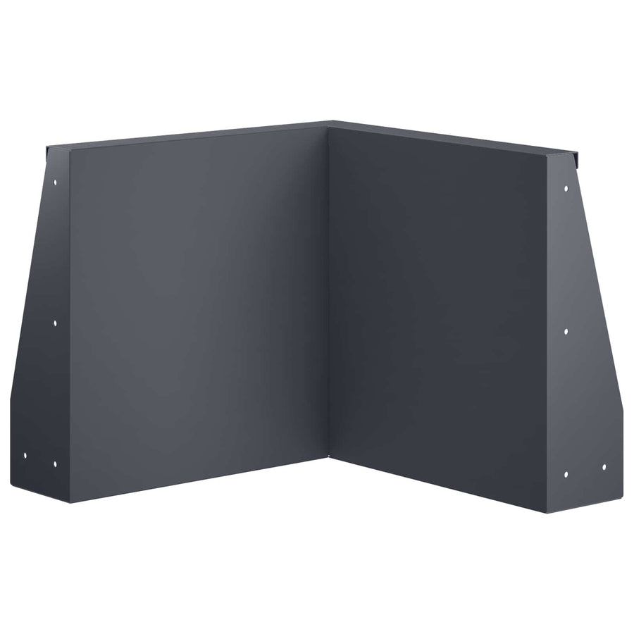 Retaining Wall 50 x 50 x 50 cm Steel Anthracite