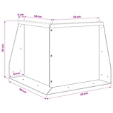 Retaining Wall 2 pcs 50 x 50 x 50 cm Weathering Steel Rusty