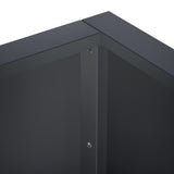 Retaining Wall 50 x 50 x 40 cm Steel Anthracite - 45-Degree Angle