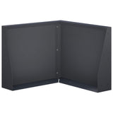 Retaining Wall 50 x 50 x 40 cm Steel Anthracite