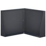 Retaining Wall 50 x 50 x 40 cm Steel Anthracite