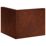 Retaining Wall 50 x 50 x 50 cm Weathering Steel Rusty