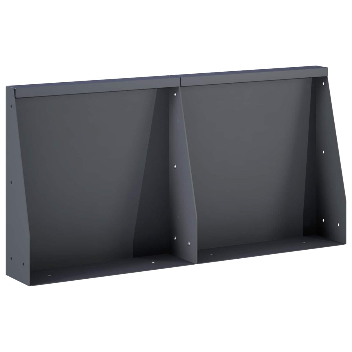 Retaining Wall 2 pcs 40 x 12 x 40 cm Steel Anthracite