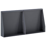 Retaining Wall 2 pcs 40 x 12 x 40 cm Steel Anthracite