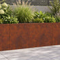 Retaining Wall 2 pcs 40 x 12 x 50 cm Weathering Steel Rusty