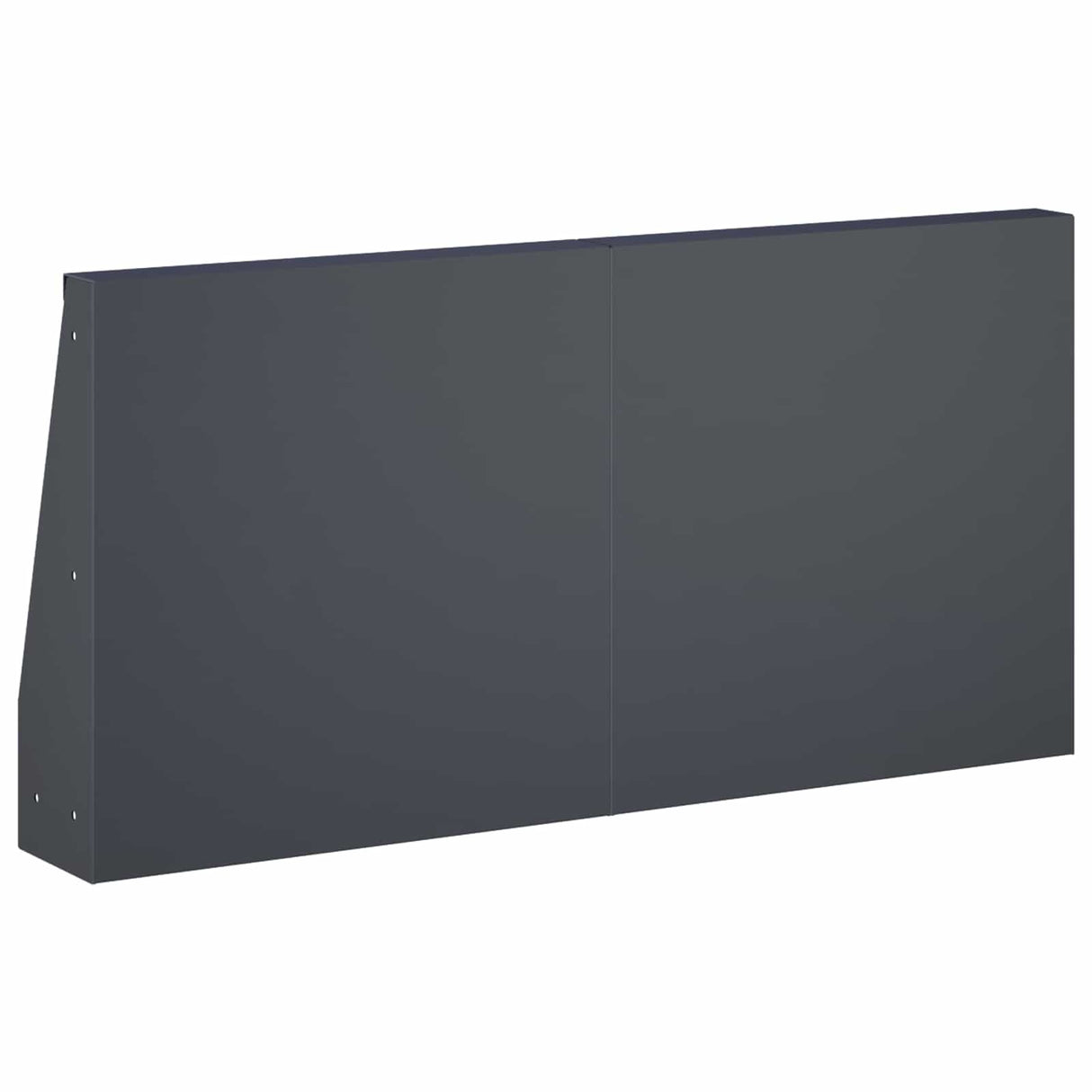 Retaining Wall 2 pcs 40 x 12 x 50 cm Steel Anthracite