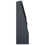 Retaining Wall 2 pcs 40 x 12 x 50 cm Steel Anthracite