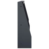 Retaining Wall 2 pcs 40 x 12 x 50 cm Steel Anthracite - Top-Down View