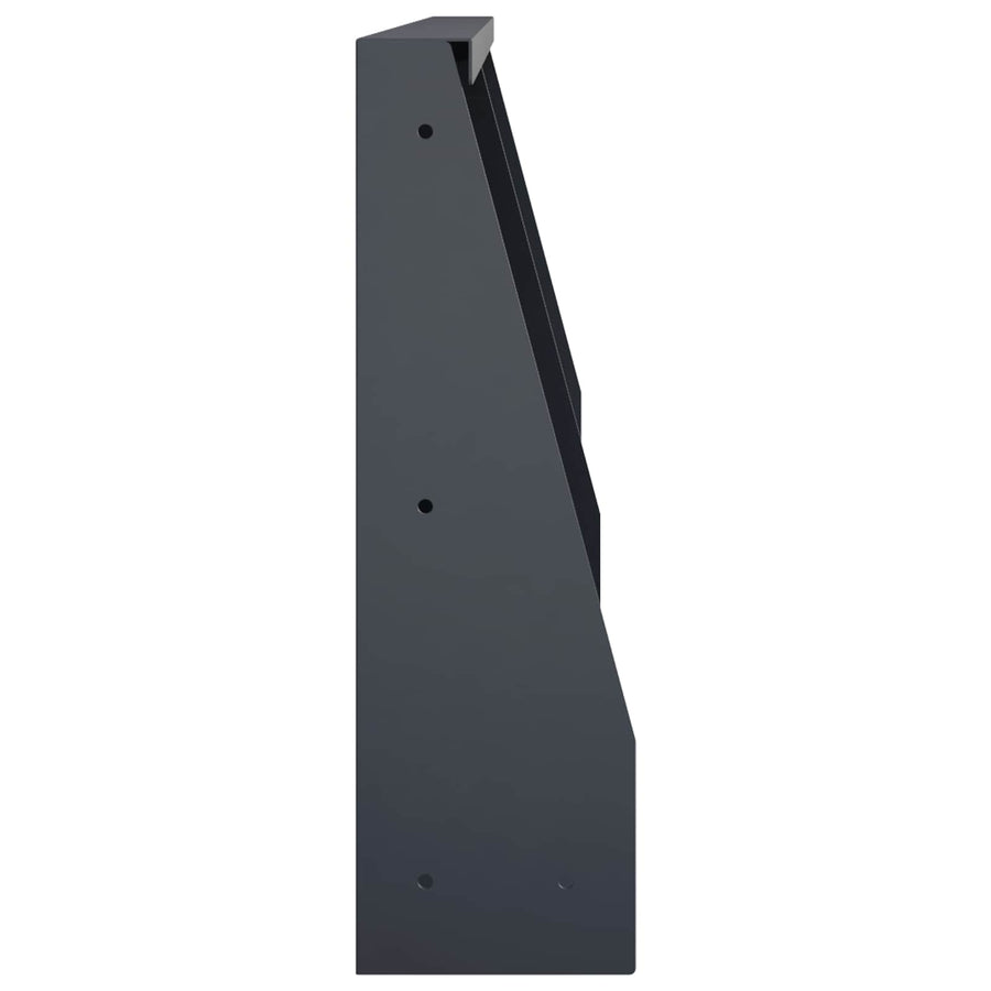 Retaining Wall 2 pcs 40 x 12 x 50 cm Steel Anthracite