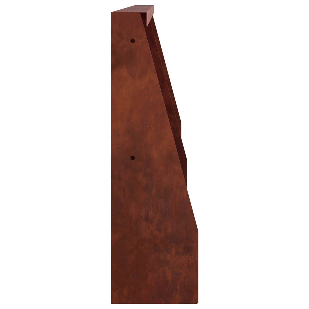 Retaining Wall 2 pcs 40 x 12 x 50 cm Weathering Steel Rusty