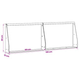 Retaining Wall 2 pcs 60 x 12 x 30 cm Steel Anthracite - Low Angle