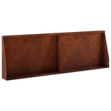 Retaining Wall 2 pcs 60 x 12 x 50 cm Weathering Steel Rusty