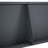 Retaining Wall 2 pcs 80 x 12 x 30 cm Steel Anthracite