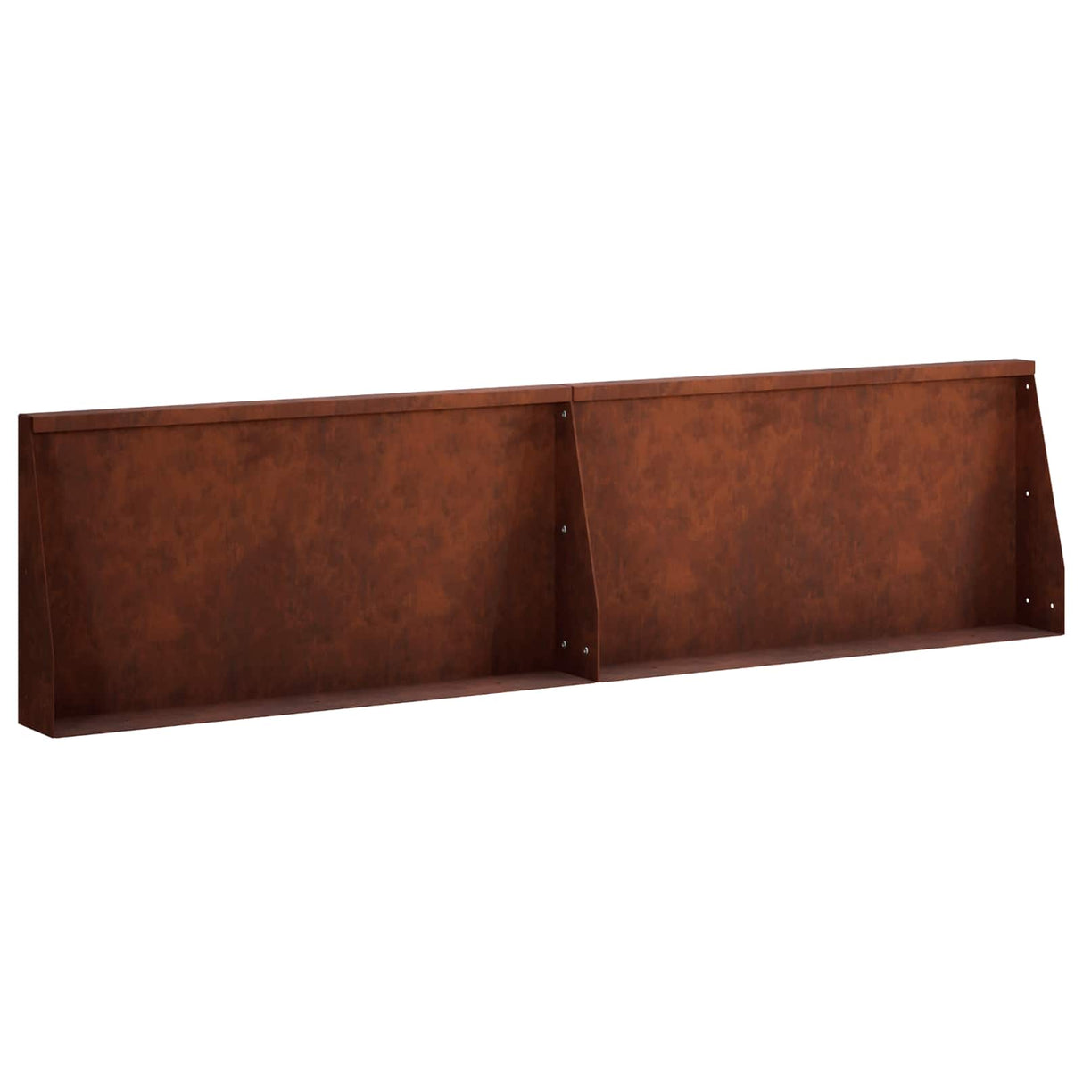 Retaining Wall 2 pcs 80 x 12 x 30 cm Weathering Steel Rusty