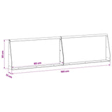 Retaining Wall 2 pcs 80 x 12 x 30 cm Weathering Steel Rusty