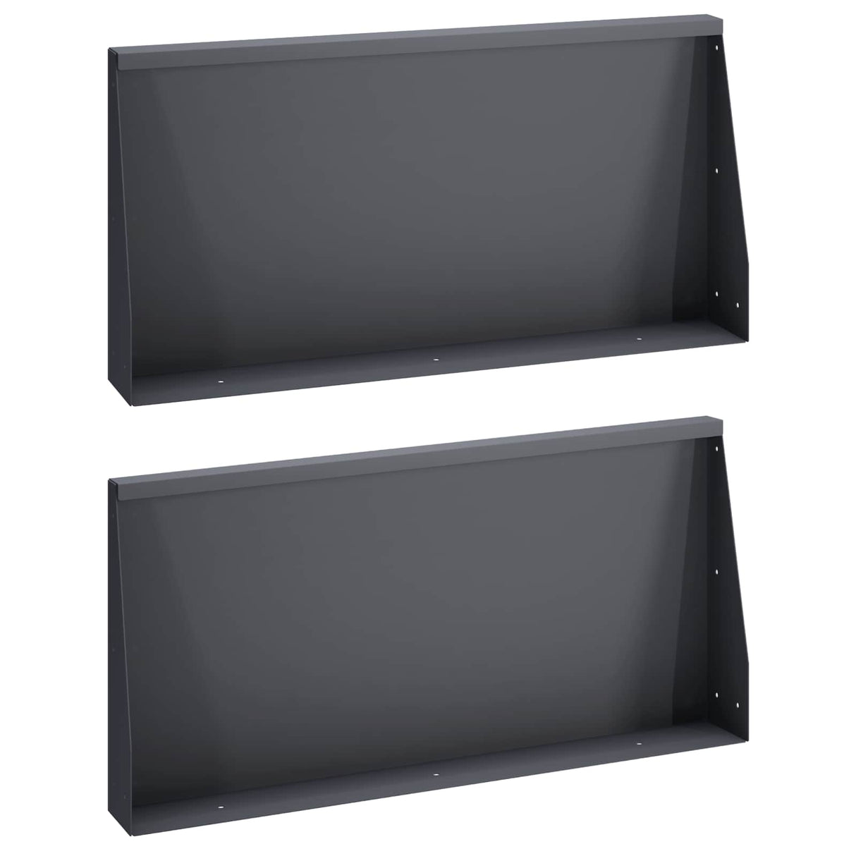 Retaining Wall 2 pcs 80 x 12 x 40 cm Steel Anthracite