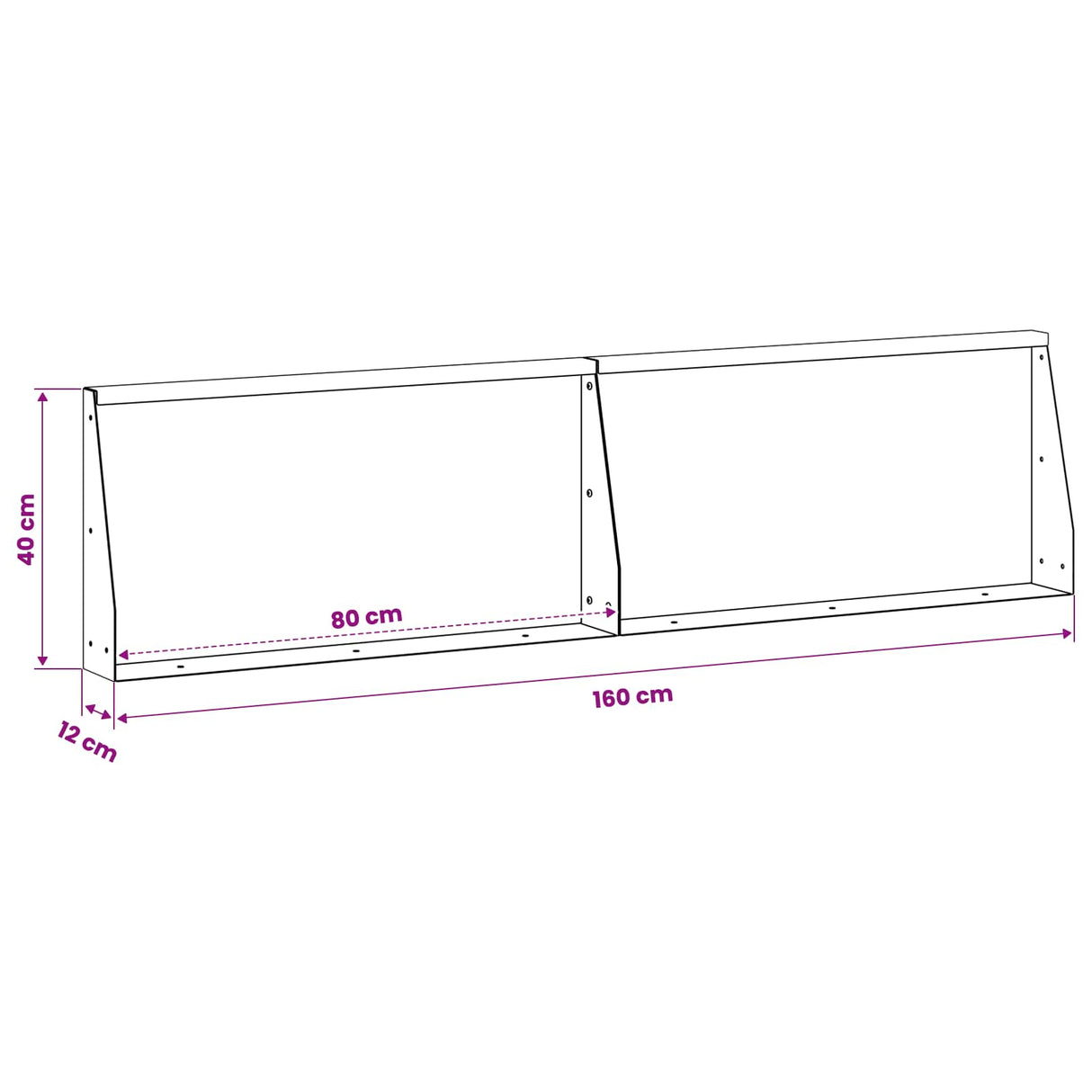 Retaining Wall 2 pcs 80 x 12 x 40 cm Steel Anthracite