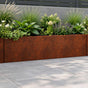 Retaining Wall 2 pcs 80 x 12 x 50 cm Weathering Steel Rusty