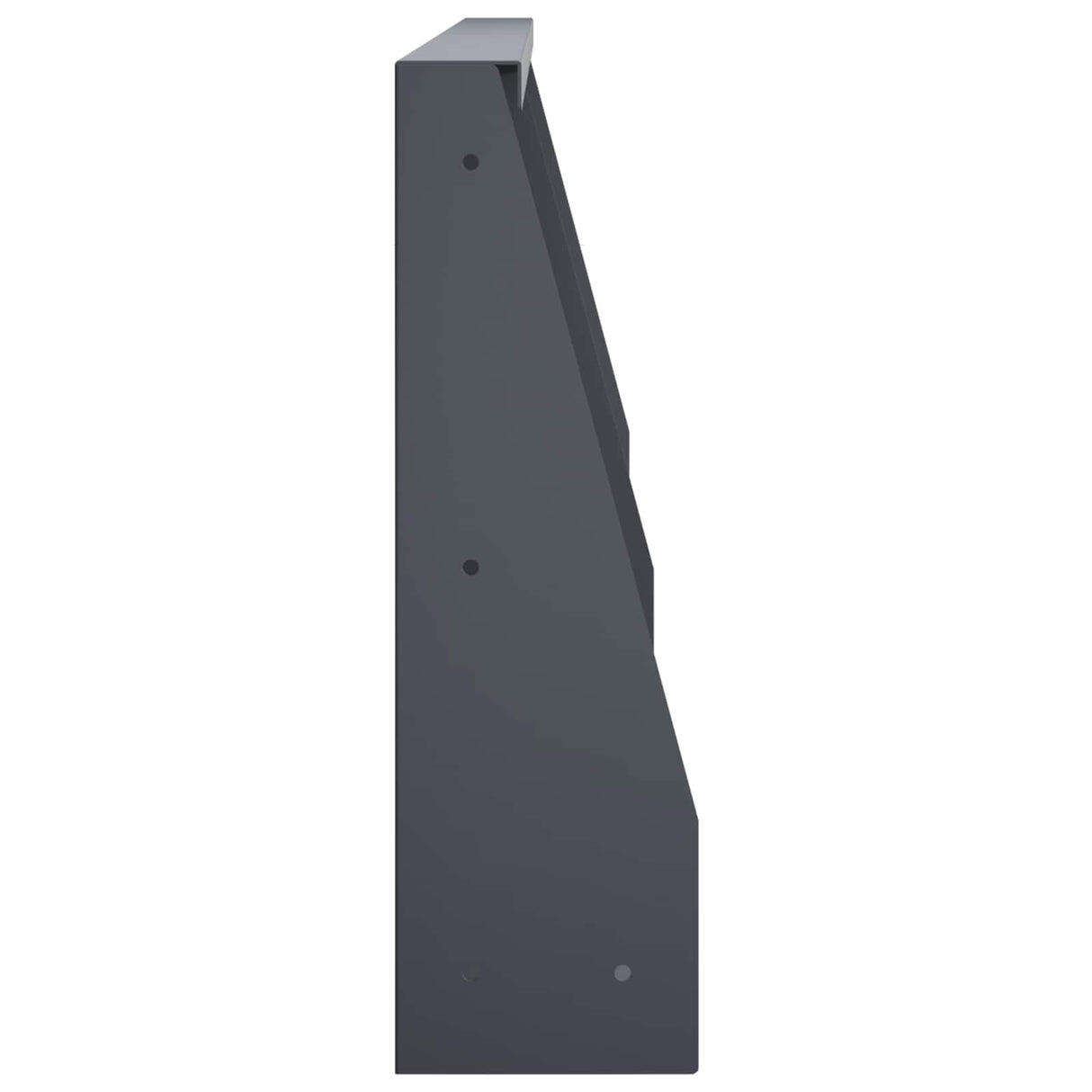 Retaining Wall 2 pcs 80 x 12 x 50 cm Steel Anthracite