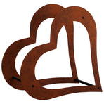 Log Holder 41 x 40 x 20 cm Weathering Steel Rusty