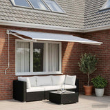 Awning Replacement Fabric Blue and White 400 x 300 cm Polyester